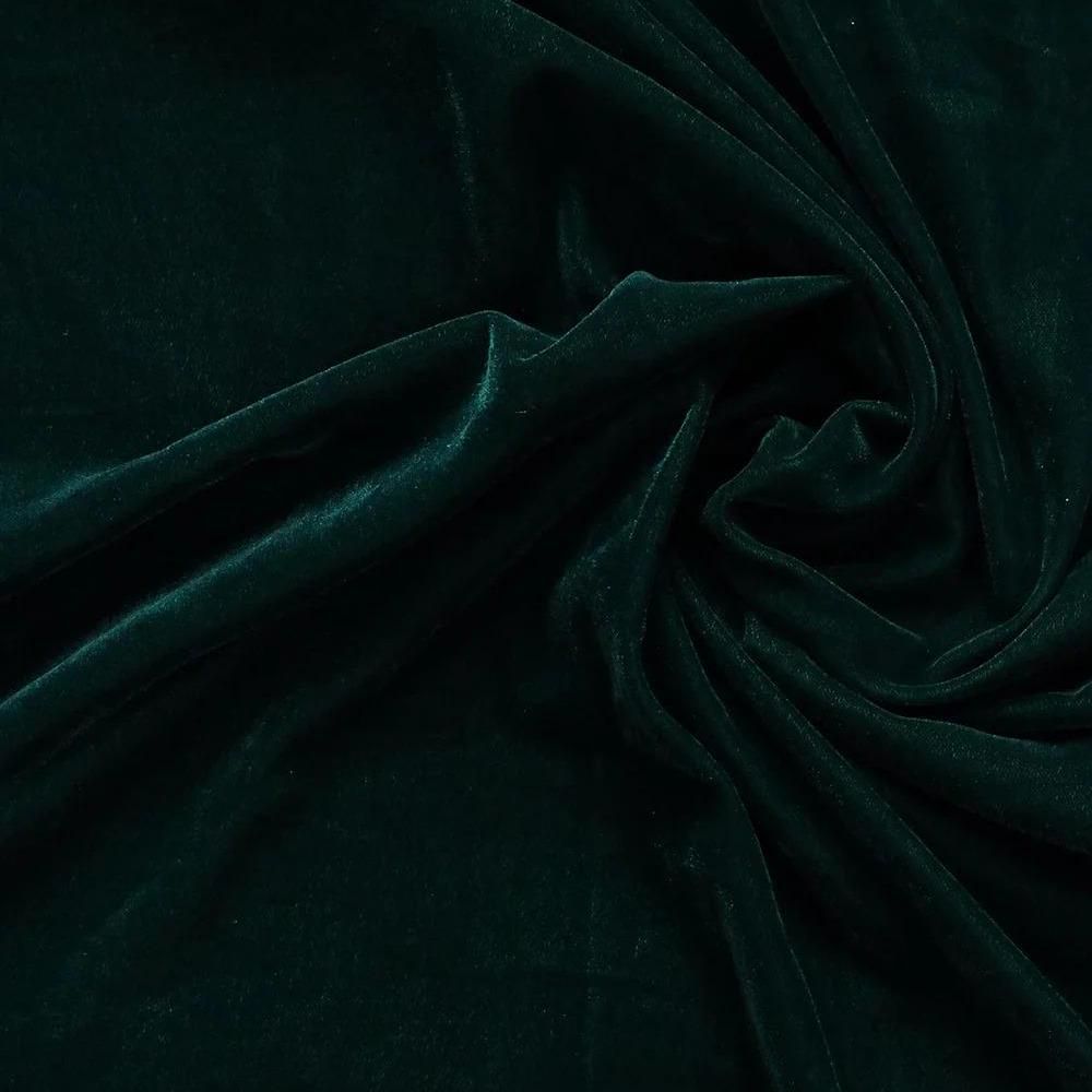Bottle Dark Green Heavy 99999 Gsm Velvet Fabric - Application: Designer Garments & Interior D Cor