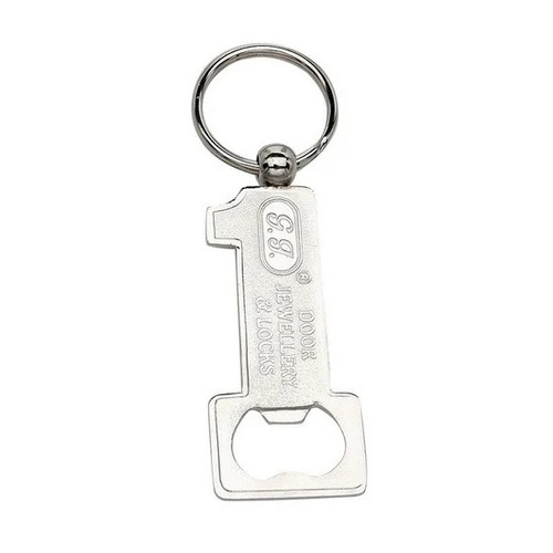 Bottle Opener Keychain - Color: Silver