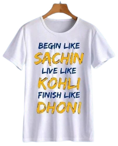 Men White Custom T Shirt