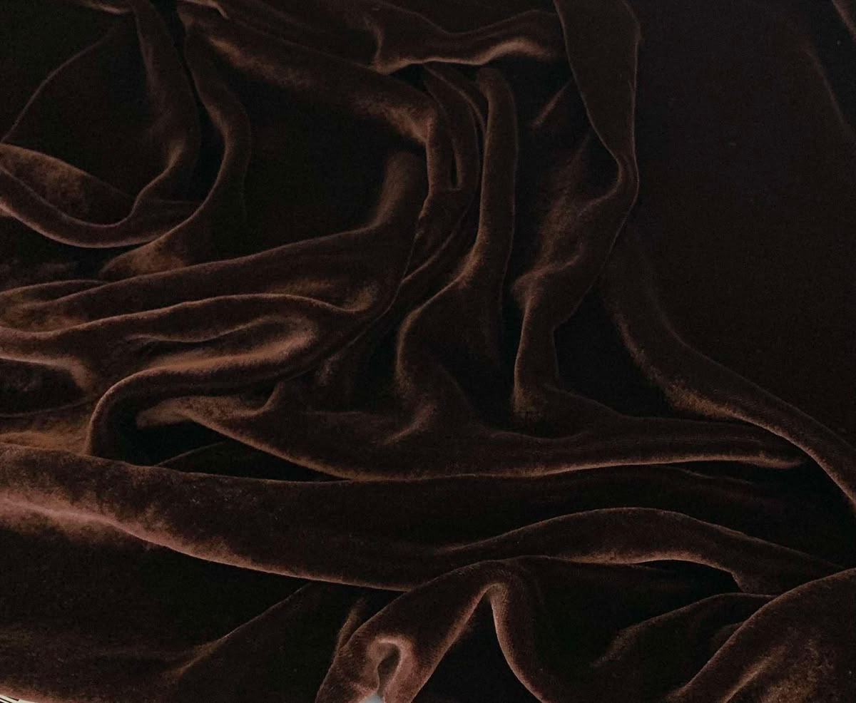 Premium 99999 Coffee Brown Velvet Material - Application: Curtains & Dresses