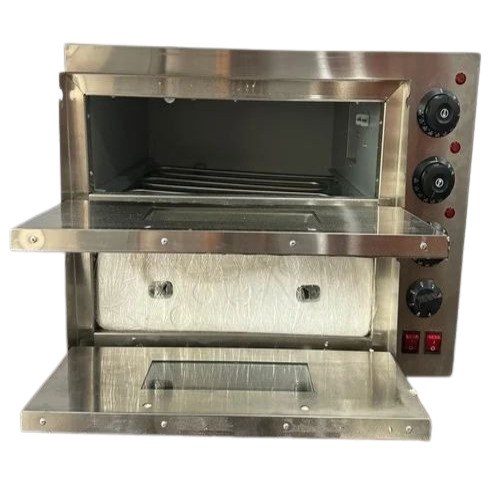 Stone Base Double Deck Pizza Oven