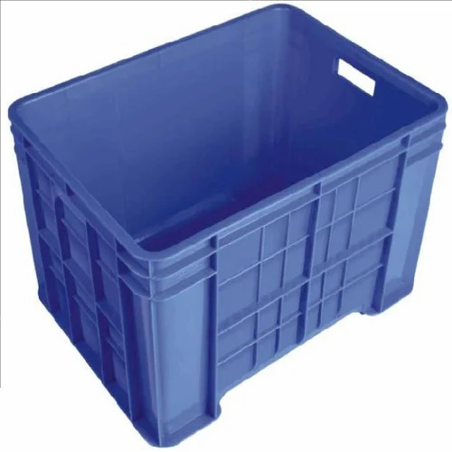 Blue Industrial Plastic Crate