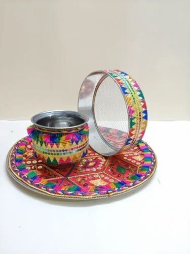 Handcrafted Karwa Chauth Thali Set