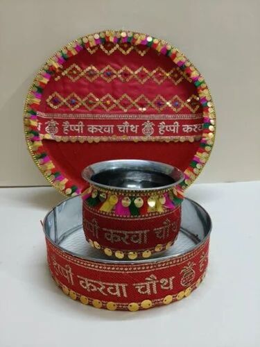 Karwa Chauth Decorative Pooja Thali Set