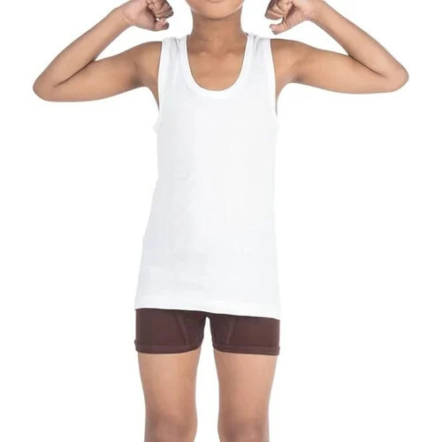 Kids White Vest