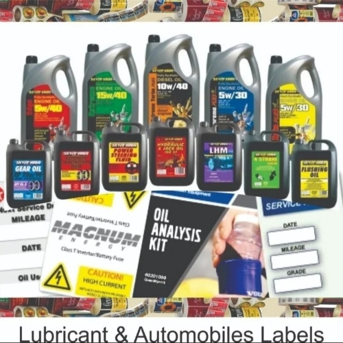 Lubricant And Automobile Labels