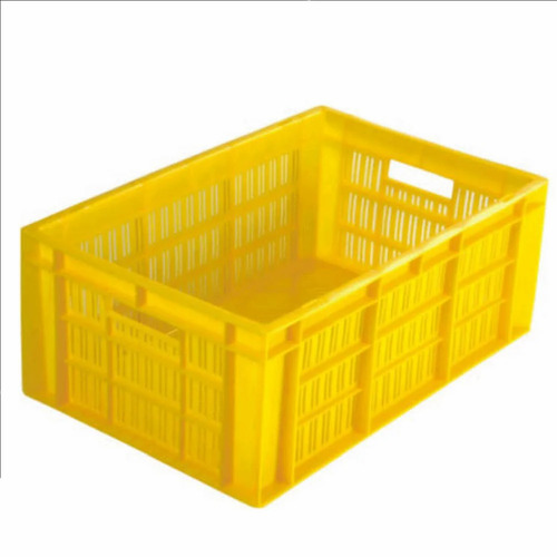 Yellow Plastic Crate
