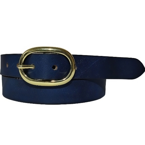 Blue Leather Belt