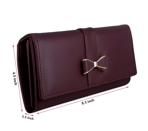 Ladies Leather Wallets - Color: Brown