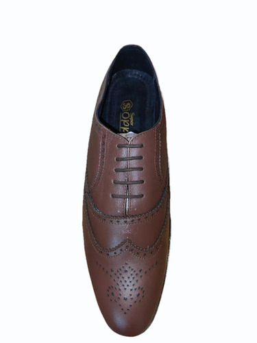 Sleek Design Mens Formal Shoes - Color: Brown