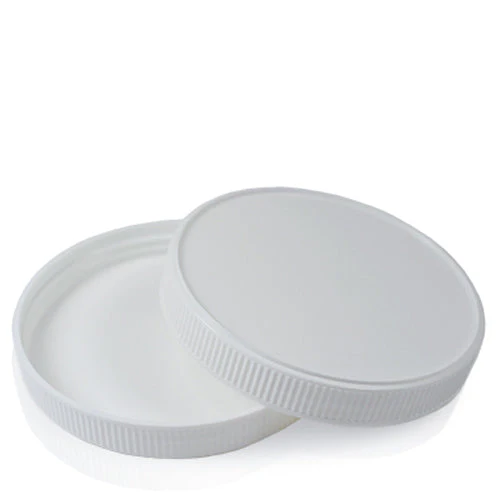 100mm Screw Lid Rvr - Plastic, 100mm, White Matte | Leak Proof, Ribbed Grip, Airtight Seal, Reusable