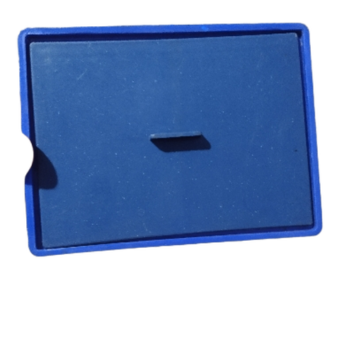 Blue Plastic Storage Crate With A Lid