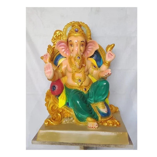2 Feet Fiber Raja Ganesh Statue