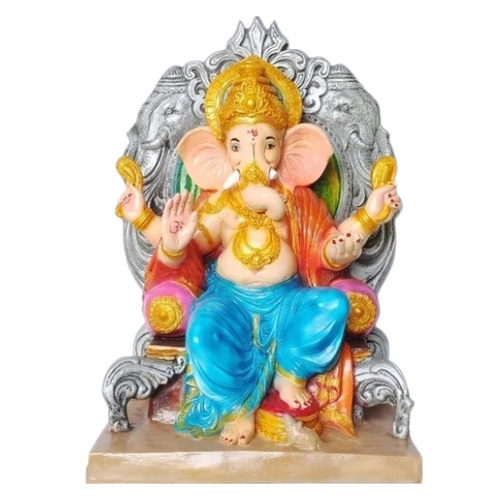 3.5 Feet Fiber Raja Ganesh Statue