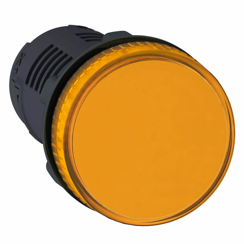 5Pcs Lot Schneider Xb7Ev05Mpn Pilot Light Harmony - Color: Yellow With Dark Grey Plastic