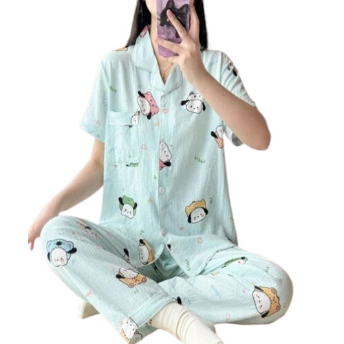 Front Open Night Suits For Ladies