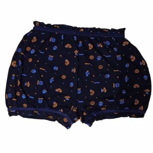 Girls Blue Printed Bloomer