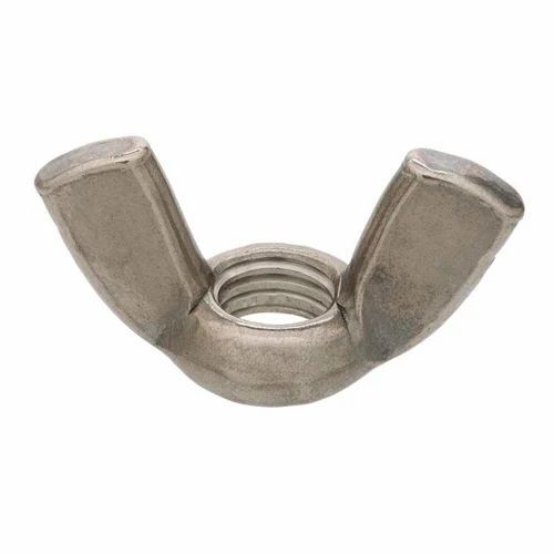 Stainless Steel Wing Nut - SS 304, M3 to M16, Silver Hexagonal | Corrosion Resistant, Rust Proof, Durable