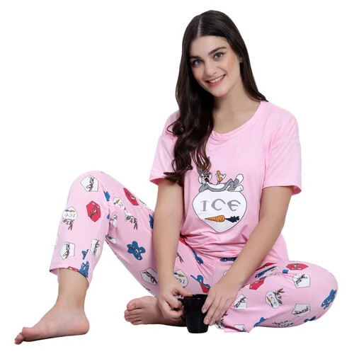 Summer Cotton Night Suit