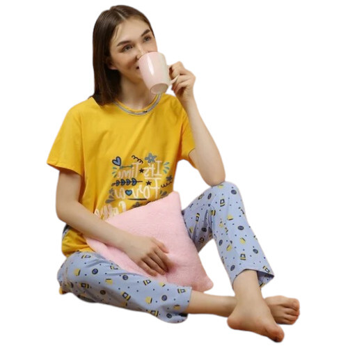 Women'S Cotton Printed Night Suit