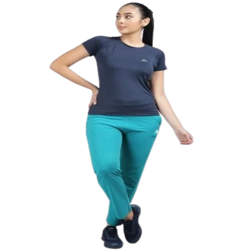 Women Solid Green Track Pants