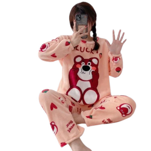 Woolen Printed Night Suit