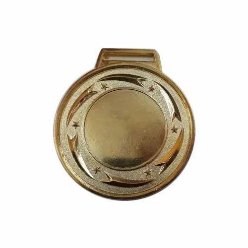 Round Gold Plated Medal