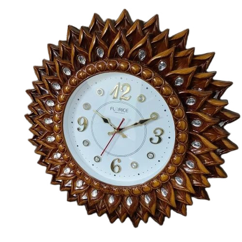 Florice Home Analog Plastic Wall Clock