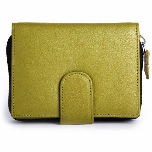 Green Ladies Leather Hand Purse