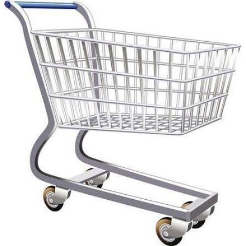 Silver Shopping Trolley