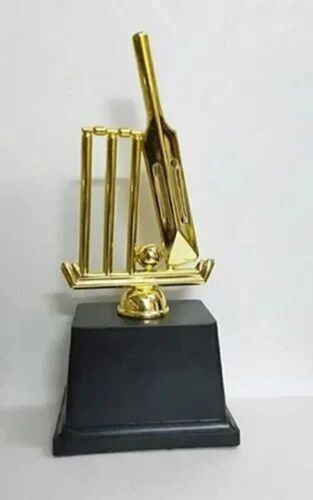 Golden Cricket Sports Trophy - Packaging Type: Box