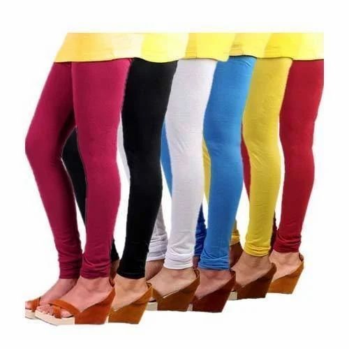 Ladies Churidar Plain Leggings