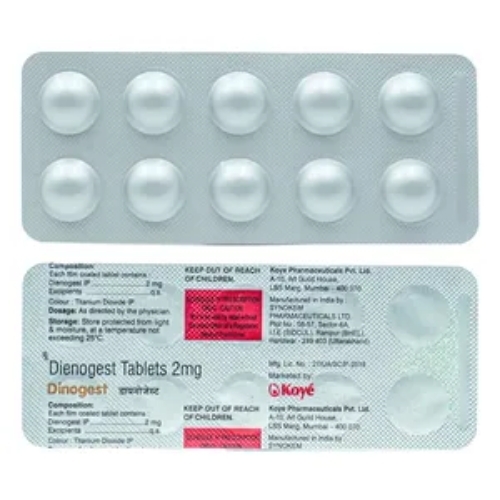 Dienogest Tablet - Balanced Composition, Hygienically Packed, Highly Effective, Physician Recommended