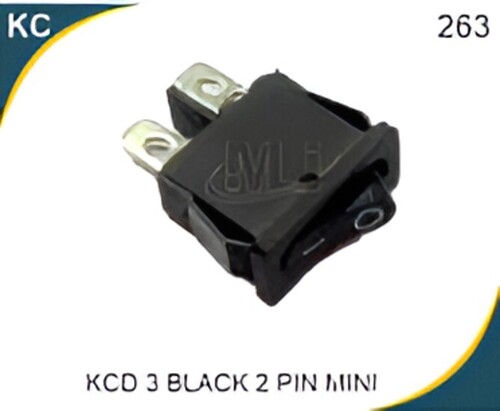 KCD 3 Black 2 Pin Mini