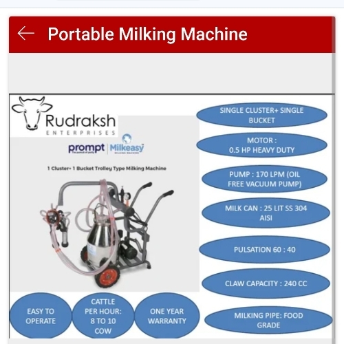 Portable Milking Machine