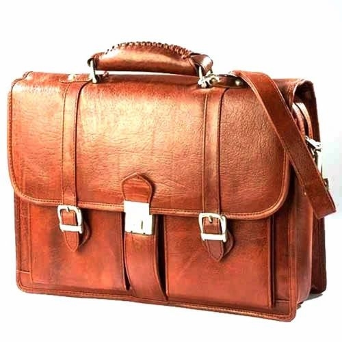 Brown Rectangle Leather Bag