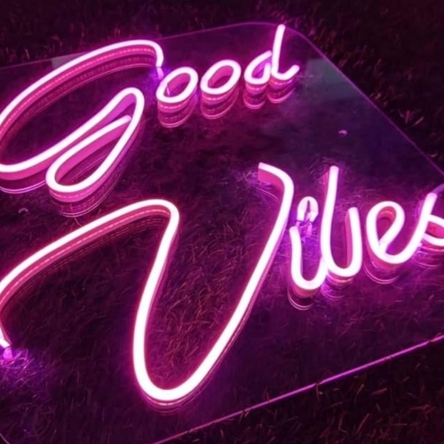 Acrylic led neon sign board