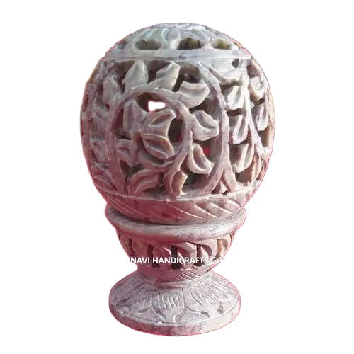 Round Marble Candle Stands - White Marble, Round Shape, Coated Finish | Fancy, Durable Home & Wedding Decoration