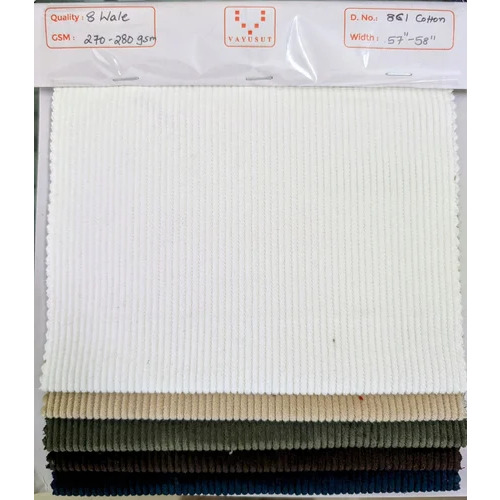 8 Wales Cotton Lycra Corduroy Fabric