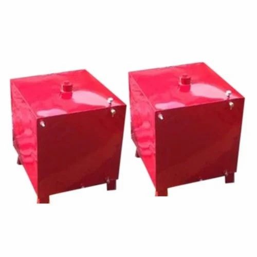Red Fuel Storage Tanks