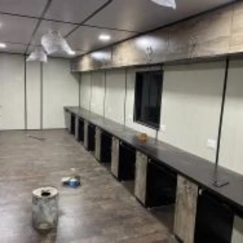 Acp Portable Cabin - Steel Brown | Lightweight Aluminum Composite Portable Weather Resistant Insulated Walls Modular Design