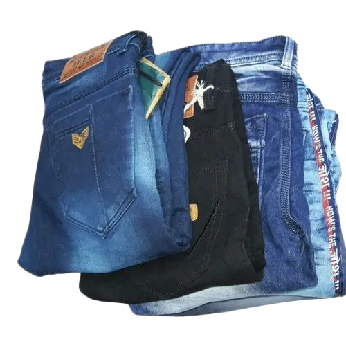 Blue Faded Denim Jeans