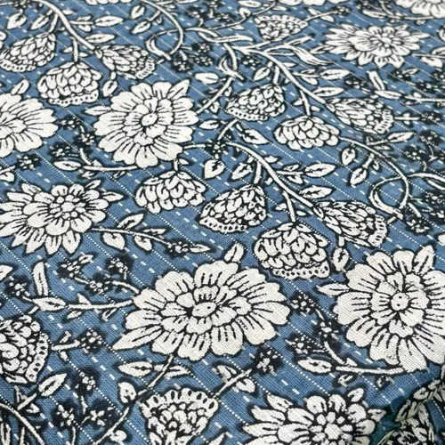 Digital Kantha Print Cotton Fabric