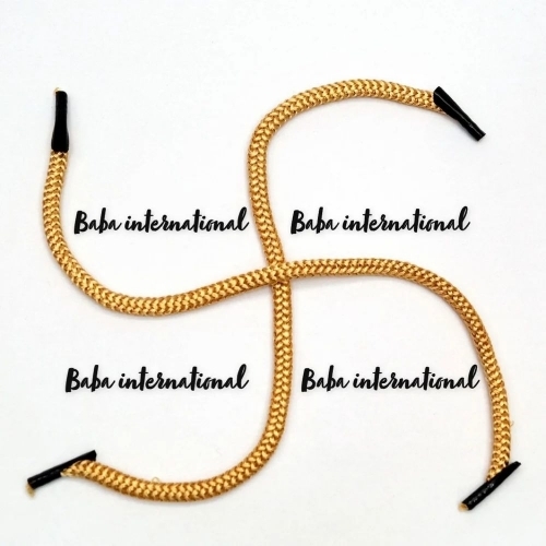 Golden polyester paper bag handles