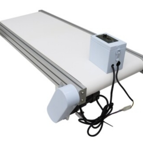 Pvc Flat Belt Conveyor System - Color: White