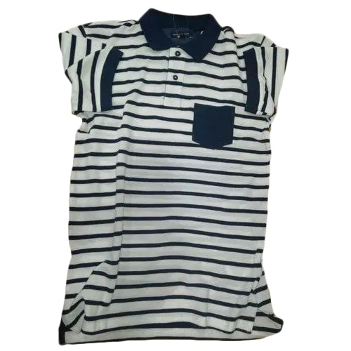 Striped Polo T-Shirt - Age Group: Adult