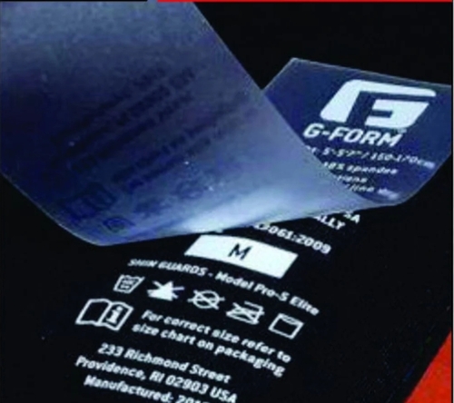 Normal Wash Plastic Heat Transfer Labels