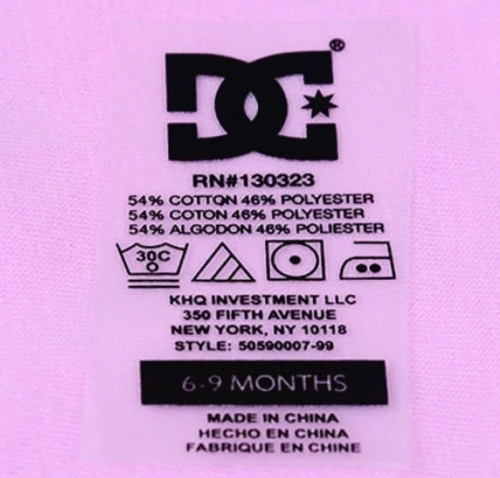 Normal Wash Transparent Heat Transfer Label