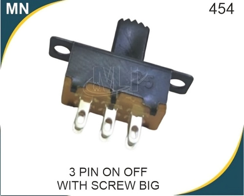 Slide Switch 3 Pin On Off with Screw Big