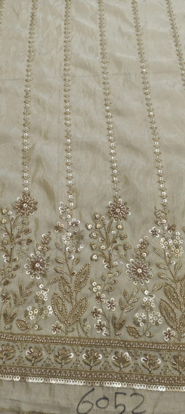 Tissue Bids Embroidery Fabrics - Application: Kurti